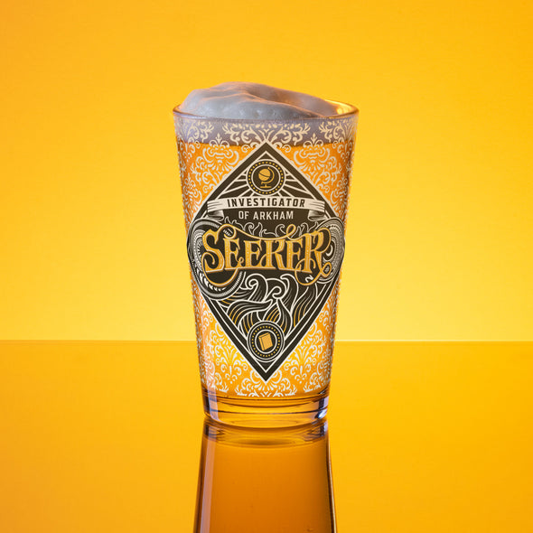 Seeker Pint Glass Arkham Horror Drinkware
