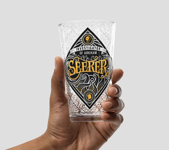 Seeker Pint Glass Arkham Horror Drinkware