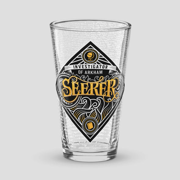 Seeker Pint Glass Arkham Horror Drinkware