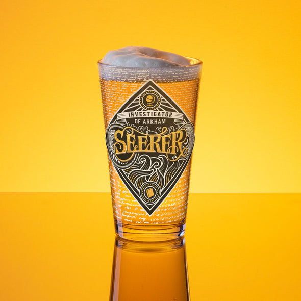 Seeker Pint Glass Arkham Horror Drinkware