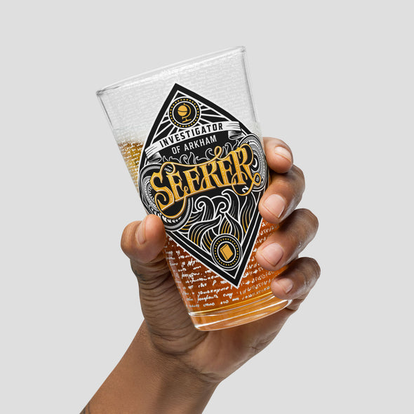 Seeker Pint Glass Arkham Horror Drinkware