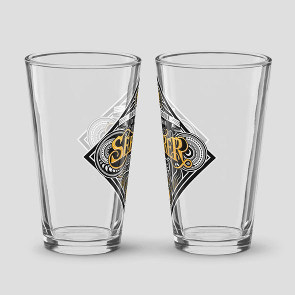Seeker Pint Glass Arkham Horror Drinkware