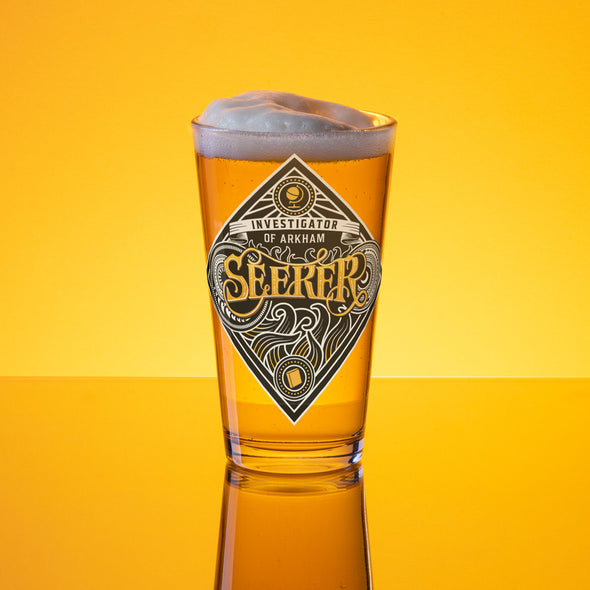 Seeker Pint Glass Arkham Horror Drinkware