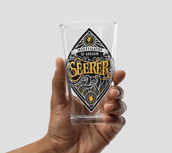 Seeker Pint Glass Arkham Horror Drinkware