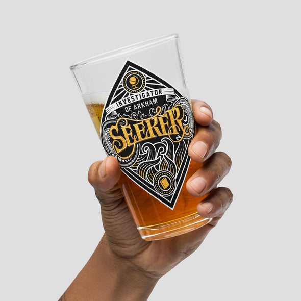 Seeker Pint Glass Arkham Horror Drinkware