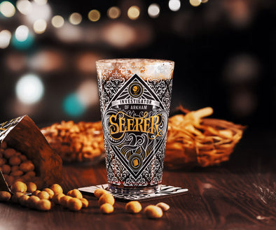 Seeker Pint Glass Arkham Horror Drinkware