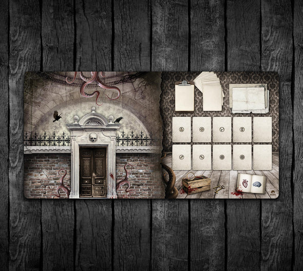 36x18 Gate to Madness, Arkham Horror LCG Solo Investigator + Story Area Playmat