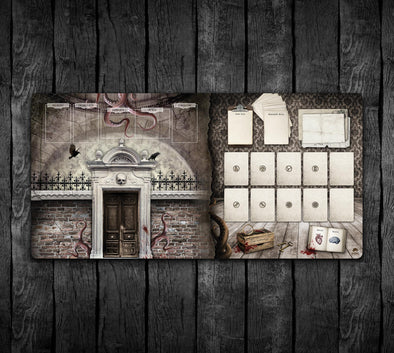 36x18 Gate to Madness, Arkham Horror LCG Solo Investigator + Story Area Playmat