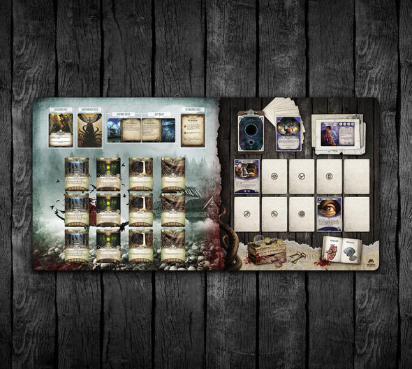 36x18 The Witching Hour, Arkham Horror LCG Solo Investigator + Story Area Playmat