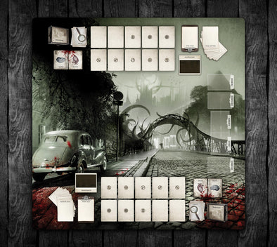 36x36 Double-Sided Playmat - Shadow Over Arkham 2 Player & Solo 2-Handed