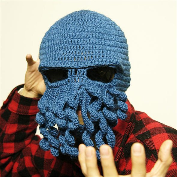 Crochet Cthulhu Beard Beanie