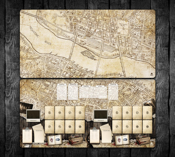 Arkham Map with Optional Story Frames 36x18