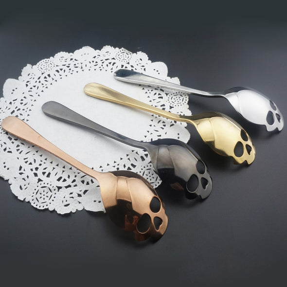 Stainless Steel Skull Spoon