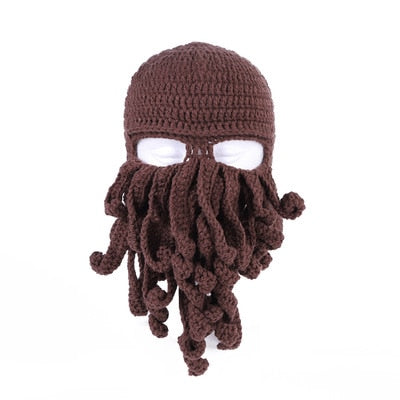 Crochet Cthulhu Beard Beanie