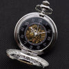 Silver Hollow Flower Pocket Watch Face